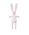 Doudou coniglietto stampato rosa VIENNE/bianco MULTICO