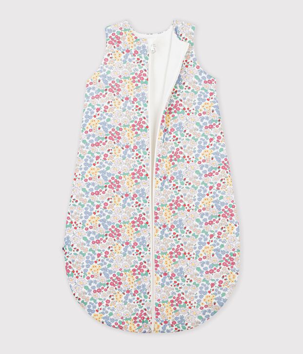 Sacco nanna neonato in cotone con stampa a fiori TOG 2 bianco/multicolore