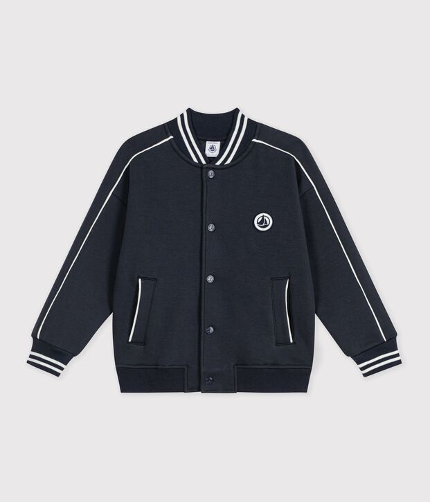 Giacca stile teddy bambino in cotone tinta unita SMOKING