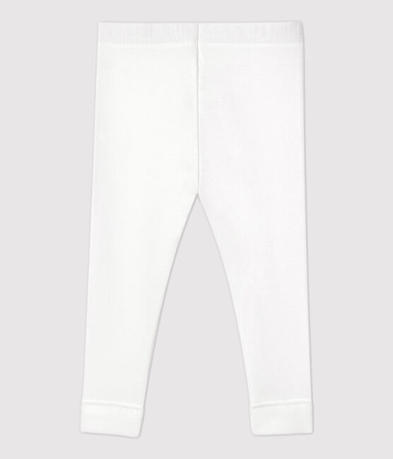 Leggins per bebè in cotone bianco MARSHMALLOW