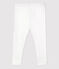 Leggins per bebè in cotone bianco MARSHMALLOW