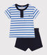 Set bebè t-shirt e pantaloncini in jersey