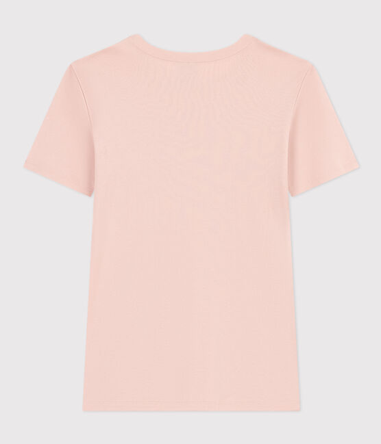 T-shirt L'ICONIQUE girocollo in cotone Donna rosa SALINE