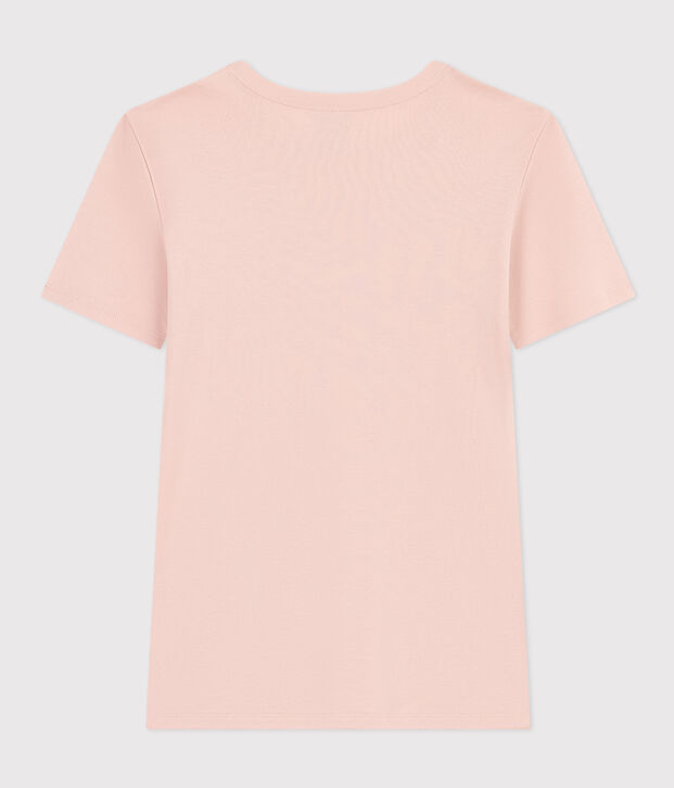 T-shirt L'ICONIQUE girocollo in cotone Donna rosa