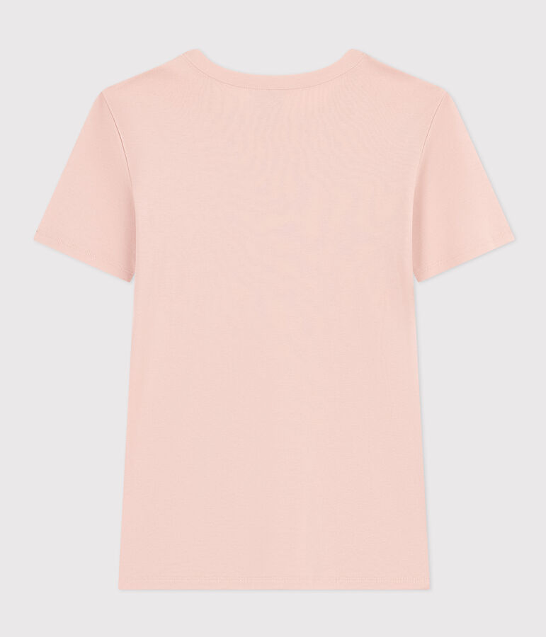 T-shirt L'ICONIQUE girocollo in cotone Donna rosa SALINE