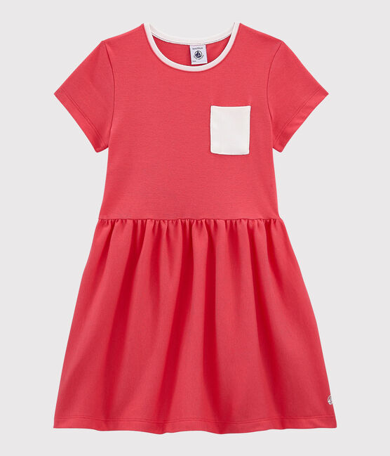 Abito manica corta in cotone bambina GROSEILLER