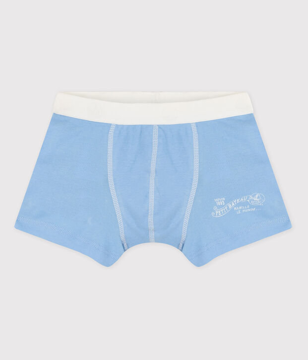 Boxer bambino in cotone CIELO