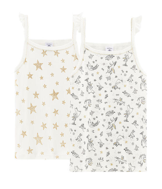 Duo canottiere con spalline bambina variante 1