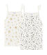 Duo canottiere con spalline bambina
