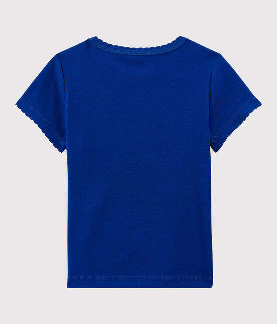 T-shirt iconica in cotone bambina - bambino blu SURF