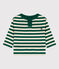 T-shirt maniche lunghe bebè in cotone EVERGREEN/ AVALANCHE