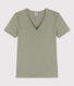 T-shirt L'ICONIQUE scollo a V in cotone donna