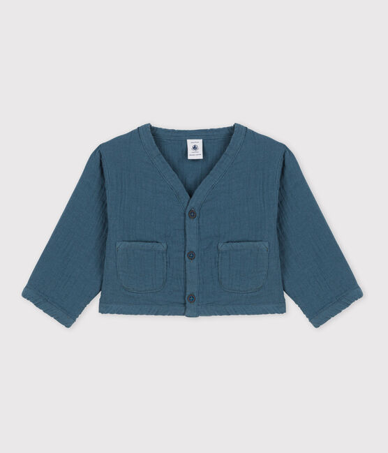 Cardigan in garza di cotone per neonati DUCKY