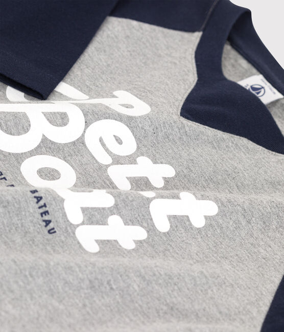 T-shirt maniche lunghe in jersey bambino grigio SUBWAY/blu SMOKING