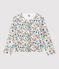 Cardigan bambina in tubique bianco MARSHMALLOW/bianco MULTICO