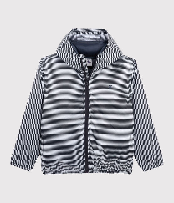 Giacca a vento 3 in 1 riciclata Donna/Uomo blu SMOKING/bianco MARSHMALLOW