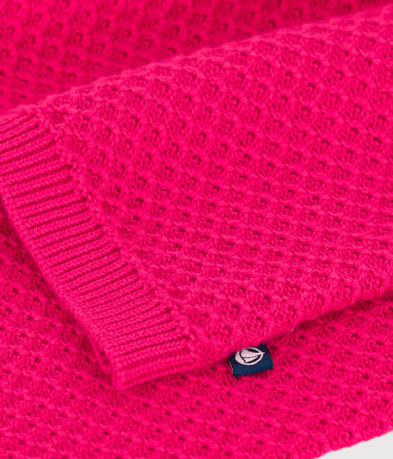 Cardigan in cotone bambina rosa DELHI