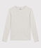 T-shirt L'ICONIQUE girocollo in cotone Donna grigio BELUGA CHINE