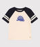 T-shirt bambino in jersey stampato bianco AVALANCHE/blu SMOKING