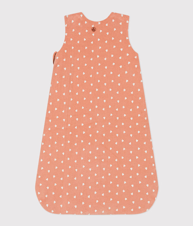 Sacco nanna in velluto TOG 2 rosa/bianco