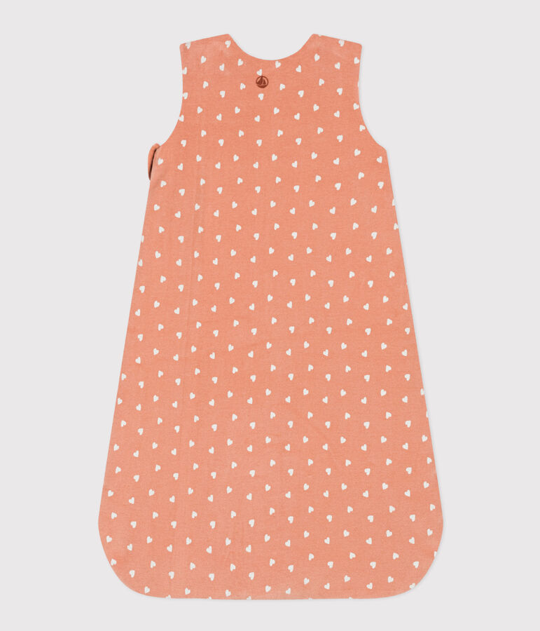 Sacco nanna in velluto TOG 2 rosa/bianco