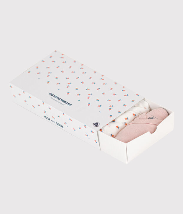 CONFEZIONE DA 5 BODY A MANICHE LUNGHE IN COTONE PER NEONATI multicolore