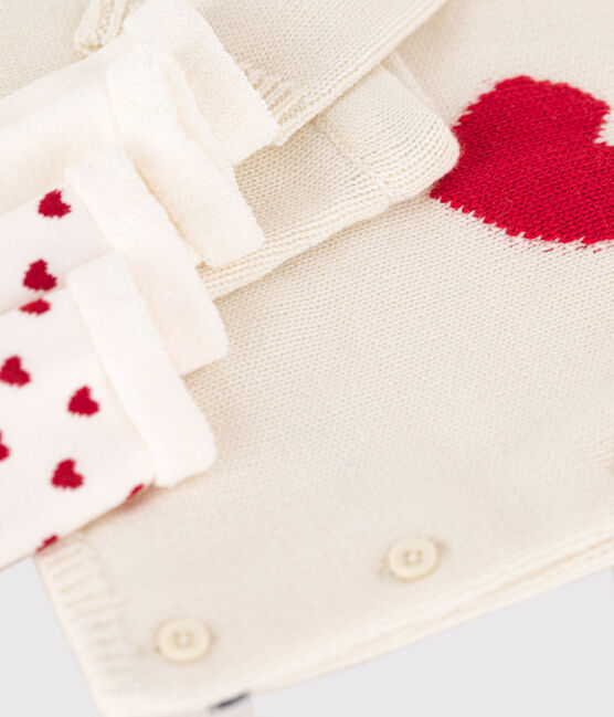 Cofanetto regalo nascita in tricot variante 1