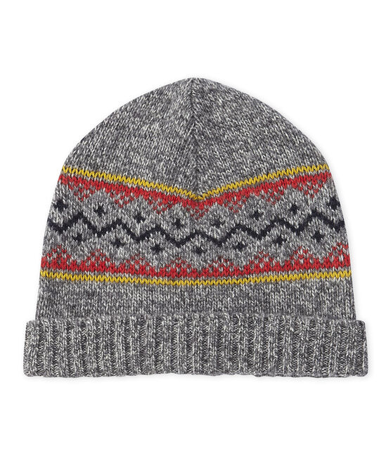 Cappello per bambino in misto lana grigio SUBWAY/bianco MULTICO