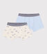 Set di boxer in cotone con stampa di pinguini bambino