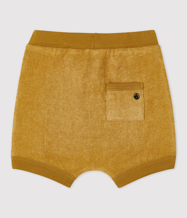 Shorts  beb&egrave; in spugna giallo