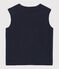 Pull bebè senza maniche in maglia tricot blu SMOKING