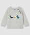 Pull con fantasia bebè maschio grigio BELUGA CHINE
