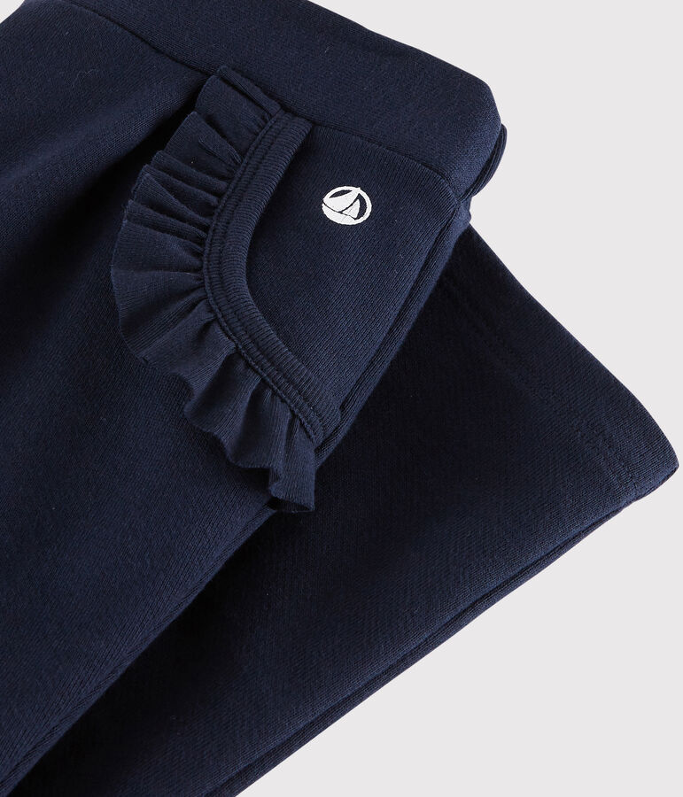 Pantalone joggers bambina blu