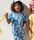 Camicia a maniche corte in cotone con stampa bambino