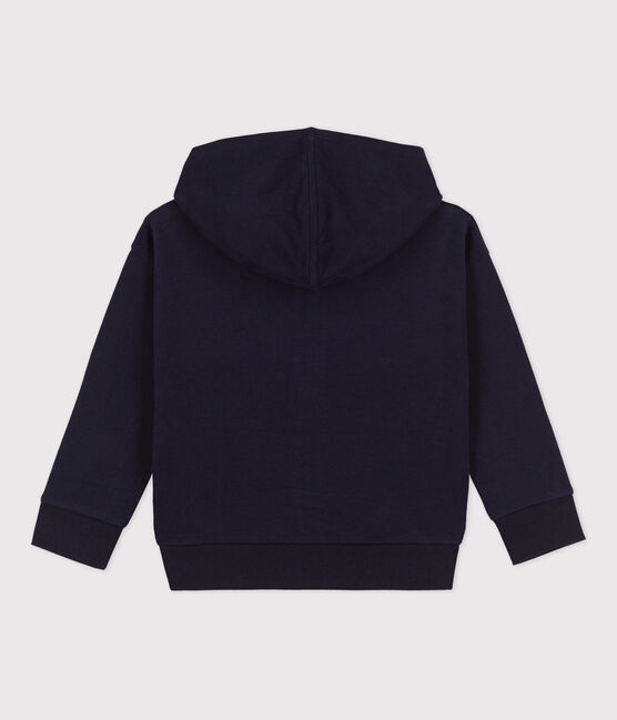 Felpa petit Boat con zip e cappuccio bambino blu SMOKING