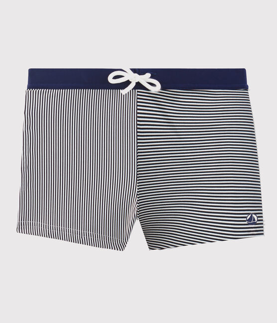 Costume da bagno bambino blu ABYSSE/bianco LAIT