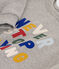 Maglia in tessuto felpato bambino grigio CHATON CHINE