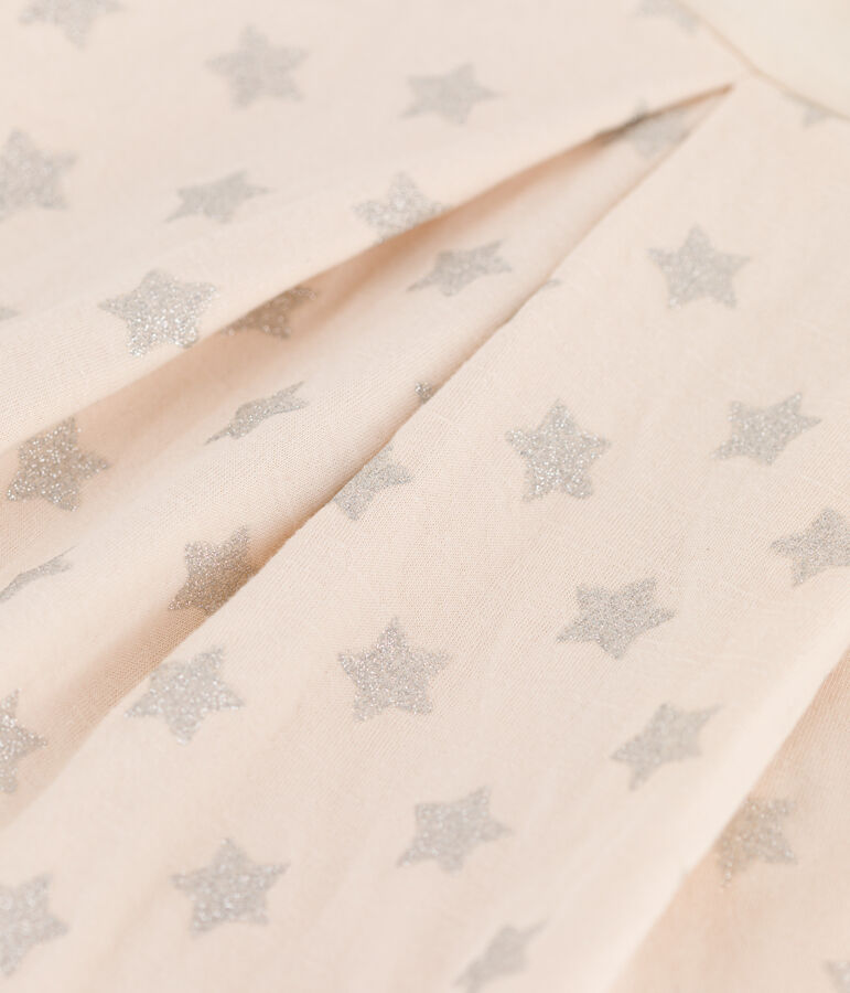 Gonna in tubique stampato bambina beige AVALANCHE/ ARGENT