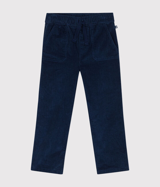 Pantaloni dalla linea dritta in velluto bambino CREPUSCULE