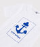 T-shirt serigrafata bambino bianco ECUME
