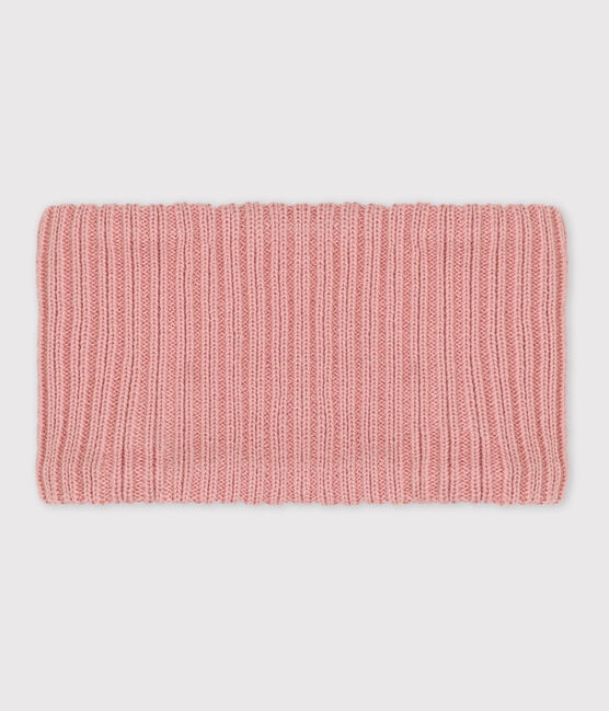 Snood in maglia bebè foderato in pile riciclato rosa SALINE