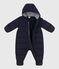 Tutina imbottita in poliestere neonato blu SMOKING