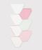 Set di slip in cotone a tinta unita bambina multicolore