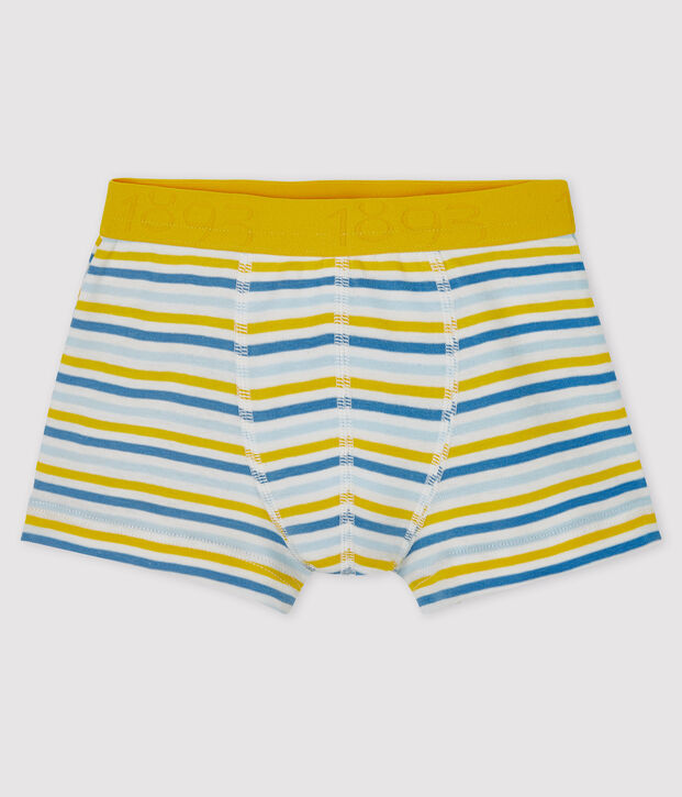 Boxer bambino bianco/multicolore