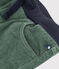Pantaloni dritti in velluto medio bambina / bambino verde VALLEE