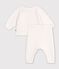 Completo in maglia jacquard con cuore neonato rosso/rosso