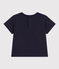 T-shirt a maniche corte in jersey leggero bebè blu SMOKING