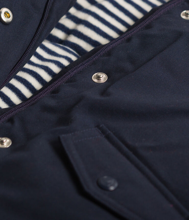 Parka lunghezza midi beb&egrave; maschio blu