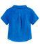 Camicia mc neonato in lino blu RIYADH