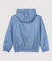 Giacca antivento in poliestere riciclato bambino blu SURF/bianco MARSHMALLOW